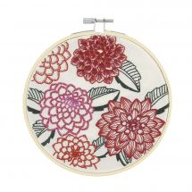 Kit au point de broderie  - DMC - Dahlias