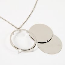 Support bijoux - DMC - Pendentif ovale à broder