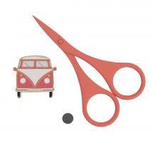 Accessoire broderie - DMC - Aimant et ciseaux - Corail