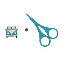 Accessoire broderie - DMC - Aimant et ciseaux - Vert