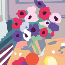 Canevas Pénélope  - DMC - Vase avec fleurs d'après Matisse