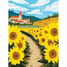 Canevas Pénélope  - DMC - Tournesols 