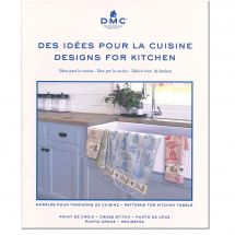 Livre diagramme - DMC - Idées à broder spécial torchons de cuisine