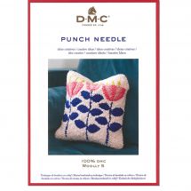 Fiche créative - DMC - Coussin carré - Punch Needle