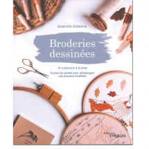 Livre - Eyrolles - Broderies dessinées - 16 créations à broder