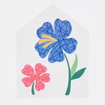 Kit de carte à broder enfant - DMC - Grande soeur et petite fleur