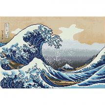 Kit de broderie Diamant - Diamond Dotz - La Grande Vague de Kanagawa