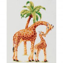 Kit broderie point de croix - Dutch Stitch Brothers - Safari Girafes