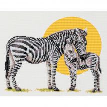 Kit point de croix - Dutch Stitch Brothers - Safari Zèbres