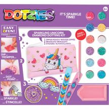 Kit de broderie Diamant enfant - Dotzies - Petite licorne - 5 créations