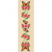 Canevas Pénélope  - Gobelin. L - Roses et papillons