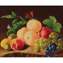 Kit broderie point de croix - Toison d'or - Fruits 1829