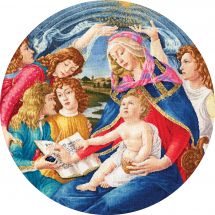 Kit point de croix - Toison d'or - La Madone du Magnificat d'après S. Botticelli