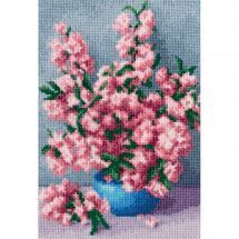 Kit broderie point de croix - Toison d'or - Les fleurs du cerisier