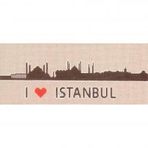 Kit broderie point de croix - Toison d'or - J'adore Istanbul