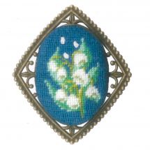 Kit de bijoux à broder - Toison d'or - Broche muguet