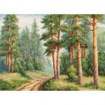 Kit broderie point de croix - Toison d'or - Forêt de pins