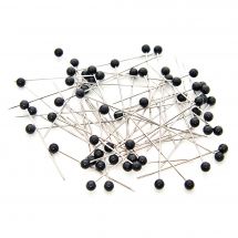 Epingles - Hemline Gold - Boîte de 60 épingles à tête plastique noir