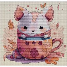 Kit broderie point de croix - Hobby Jobby - Automne cosy