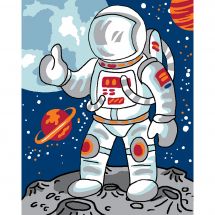 Kit de canevas pour enfant - Luc Créations - Astronaute