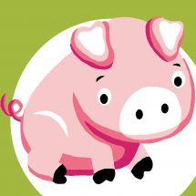 Kit de canevas pour enfant - Luc Créations - Cochon
