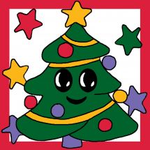 Kit de canevas pour enfant - Luc Créations - Sapin de Noël