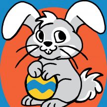 Kit de canevas pour enfant - Luc Créations - Lapin de Pâques