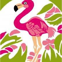 Kit de canevas pour enfant - Luc Créations - Flamant rose