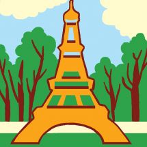 Kit de canevas pour enfant - Luc Créations - Tour Eiffel