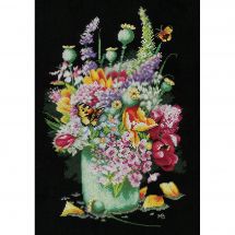 Kit point de croix - Lanarte - Bouquet de fleurs