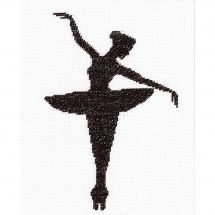 Kit broderie point de croix - Lanarte - Ballet silhouette 1