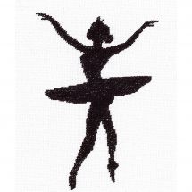 Kit point de croix - Lanarte - Ballet silhouette3