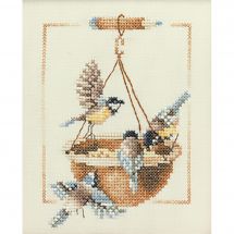 Kit broderie point de croix - Lanarte - Les oiseaux