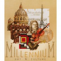 Kit broderie point de croix - Lanarte - Millenium arts et culture