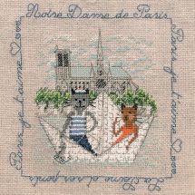 Kit broderie point de croix - Le Bonheur des Dames - Ballade à Notre-Dame