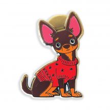 Aimant à aiguilles - Letistitch - Chihuahua joyeux