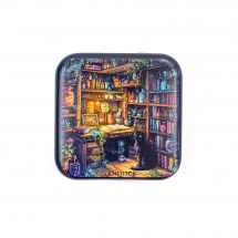 Support aiguilles - Letistitch - Boîte à aiguilles - Bibliothèque enchantée