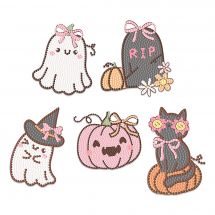 Support à diamanter - Letistitch - L'équipe d'Halloween