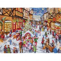 Kit broderie point de croix - Letistitch - Réveillon de Noël