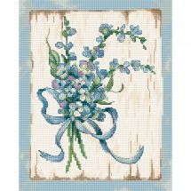 Kit point de croix - Letistitch - Bleu 1 