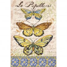 Kit point de croix - Letistitch - Papillons vintage 1