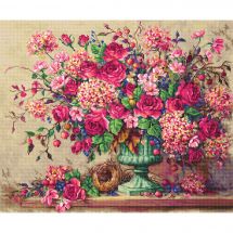 Kit broderie point de croix - Letistitch - Composition florale