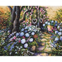 Kit broderie point de croix - Letistitch - Jardin merveilleux