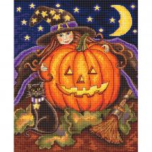 Kit point de croix - Letistitch - Fille-citrouille