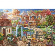 Kit point de croix - Letistitch - Retraite dans le jardin
