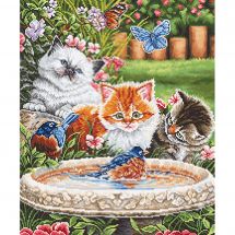 Kit point de croix - Letistitch - S'amuser en s'éclaboussant