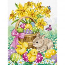 Kit point de croix - Letistitch - Lapin et poussins de Pâques