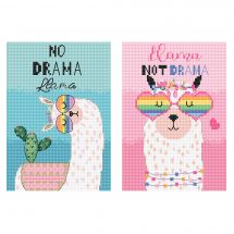 Kit point de croix - Letistitch - No drama llama