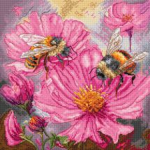 Kit broderie point de croix - Letistitch - Fleurs de miel