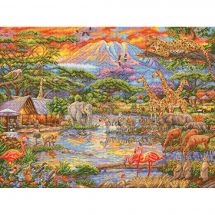 Kit broderie point de croix - Letistitch - Afrique sauvage